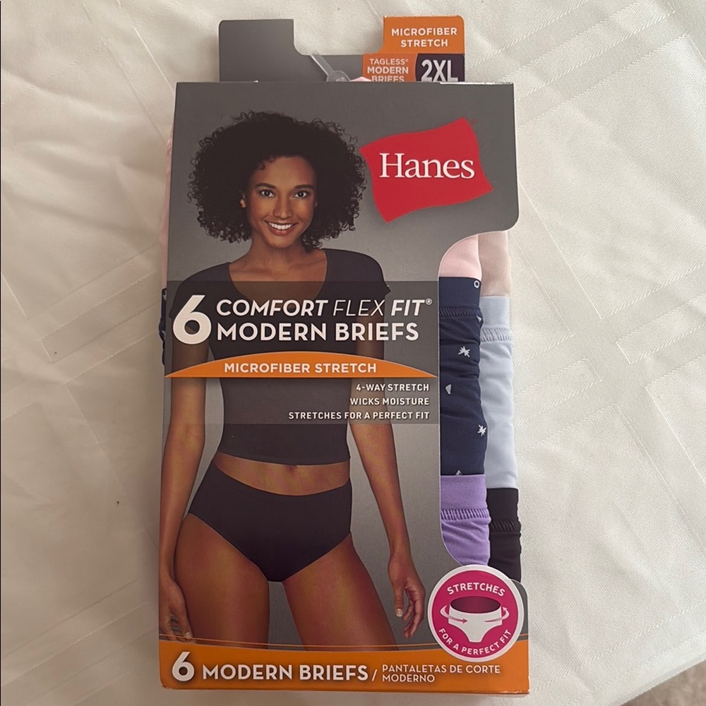 Hanes Comfort Flex Fit Modern Briefs - 6 Pack